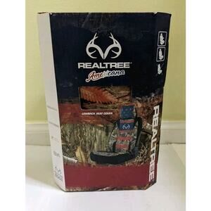 New Realtree Americana Low Back Seat Cover Camo -Universal Fit Antler Logo